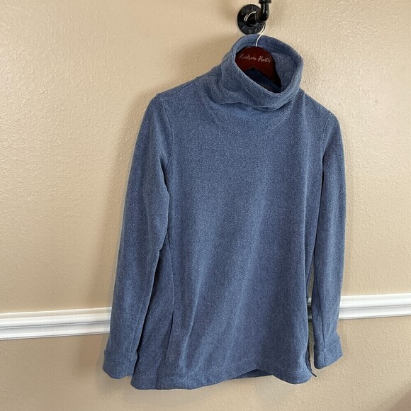 Nike Women Blue Size M Therma Dri Fit Top Training Warm Cozy Athleisure Tunic T3 - Picture 2 of 12